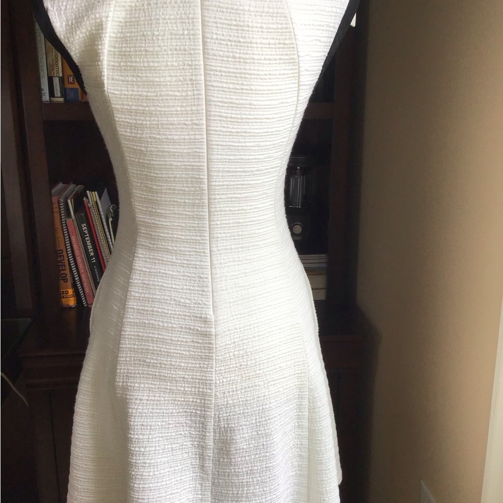 ABS Collection Allen Schwartz, white dress with black accents, Size Small - Picture 2 of 4